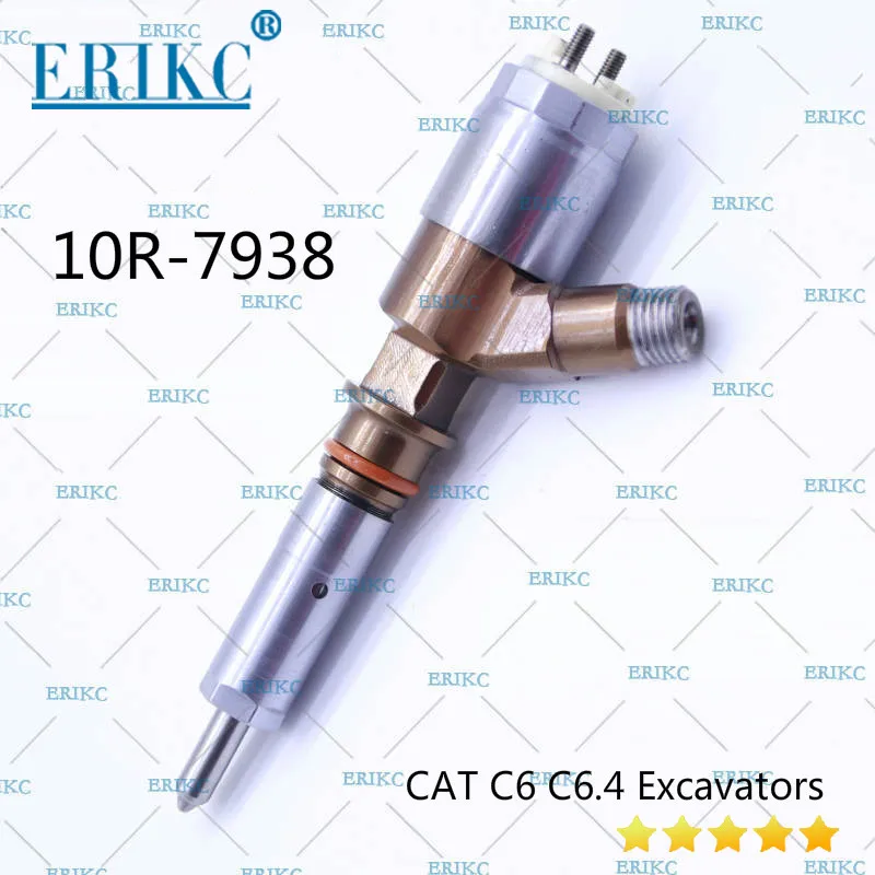 

ERIKC 10R-7938 CAT C6 C6.4 Diesel Common Rail Injector 10R7938 for 323D LN & 323D S Excavators RAC00001-UP (MACHINE) POWERED