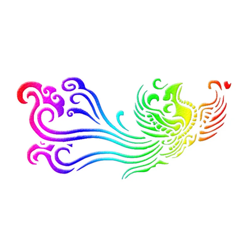 

2pc Dragon Phoenix Pattern Painting Template For Painting Wall Scrapbooking Album Embossing Bullet Journal Stencils Reusable