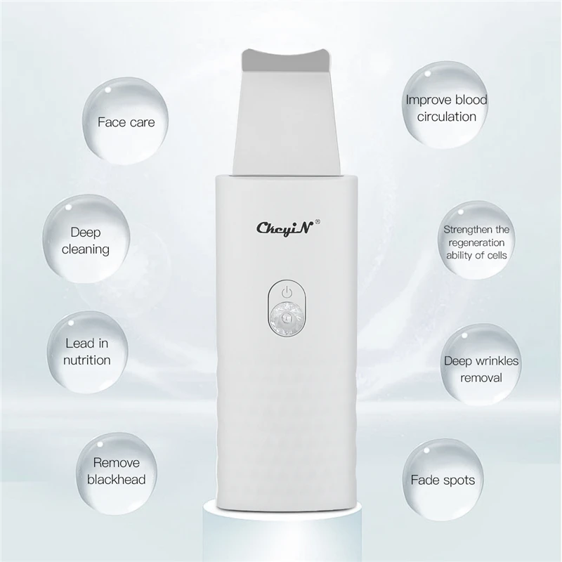 

Rechargeable Skin Scrubber Face Cleaning Remover Blackhead Facial Pore Cleaner Peeling Face Lifting Machine Skin Care Device
