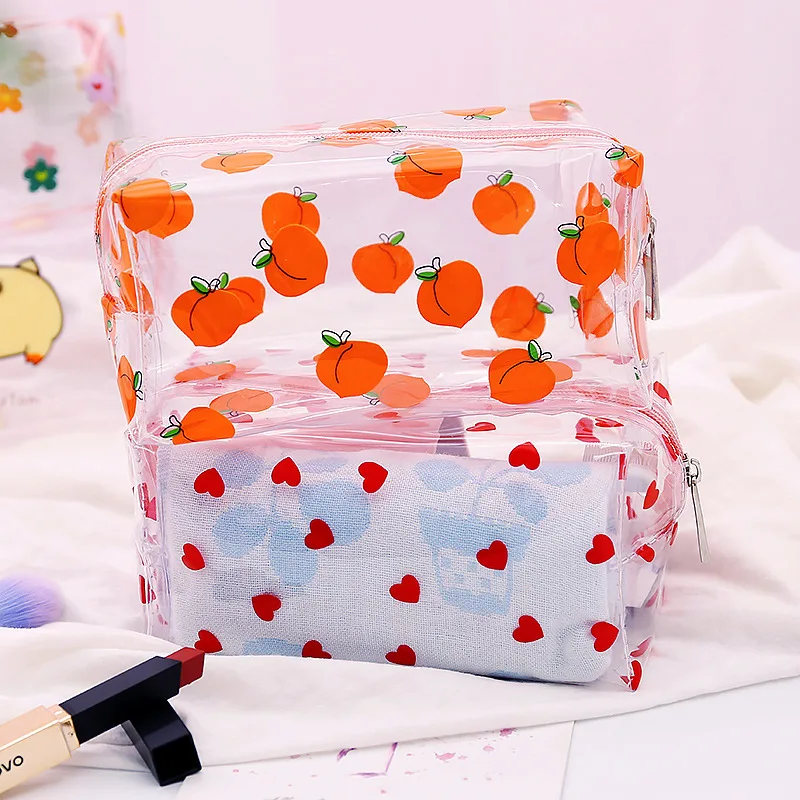 

1pcs/lot Kawaii Pencil Case Portable Ins Style Simple Girl Cute Stationery Bag Kawaii Student Stationery Office School Supply