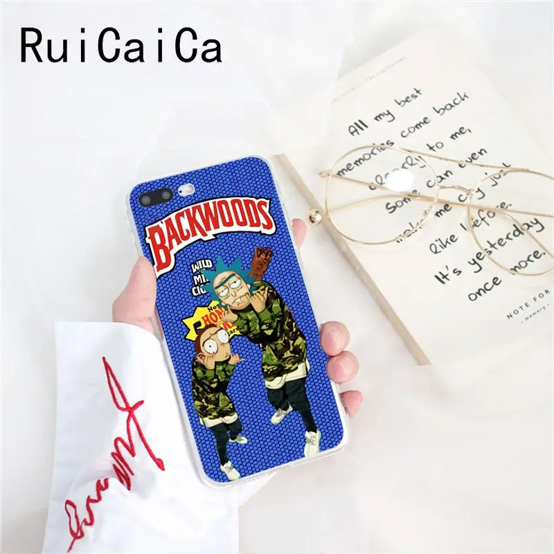 Ruicaica rick and morty backwoods сигары силиконовый чехол для телефона iPhone X XS MAX 6 6s 7 7plus 8 8Plus 5 5S SE XR 10