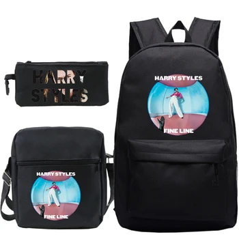 

Mochila Harry Styles Backpack 3Pcs/Set with Pencil Case Shoulder Bag Teenager School Bag Boy Girl Bookbag Men/women Zaino Plecak