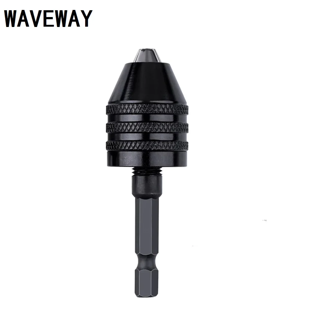 

0.3-6.5 mm Keyless Drill Chuck Driver Screwdriver Adapter Tool Quick Change Impact Hex Shank Drill Chuck Accessories