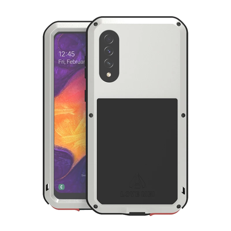 Для samsung Galaxy A50 металлический противоударный чехол для samsung Galaxy A50(6,4 дюйма) армированный Прочный чехол Полный корпус анти-падение Чехол