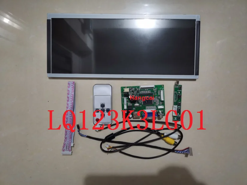 LQ123K3LG01 12,3 дюймов ЖК-панель+ HDMI+ VGA+ 2AV ЖК-контроллер плата привода 1280*480