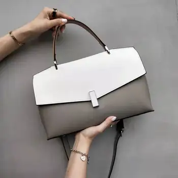

Women's handbag 2020 new fashion color contrast temperament summer leather leisure Single Shoulder Messenger Bag