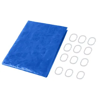 

PEVA 3D Translucence Waterproof Thicken Plaid Resists Mold Bathing Shower Bathroom Curtain 180x180cm With Plastic Hooks