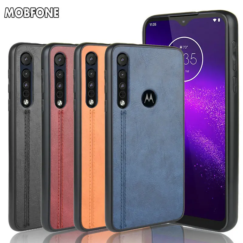 Чехол для Motorola Moto One Macro G8 Play жесткий кожаный чехол Sofe Edge Zoom Pro Vision G7 E6 Plus | Мобильные