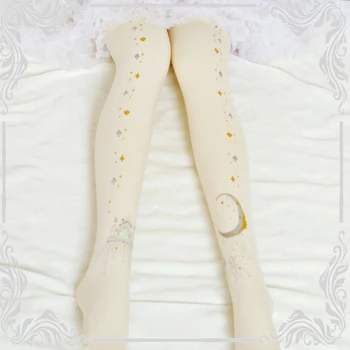 

sweet lolita tights hot stamping printing gothic lolita pantyhose kawaii girl loli cos Japanese cute princess