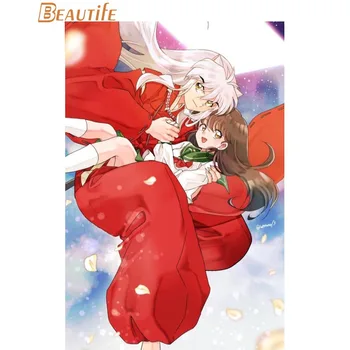 

New Arrival Inuyasha Custom Poster Home Decoration Fashion Silk Fabric Wall Poster Customize Poster
