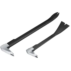 Extracteur d'ongles, 2 pièces, barre à griffes, grattoir à ciseaux, 8 pouces/21Cm et 12 pouces/30Cm 