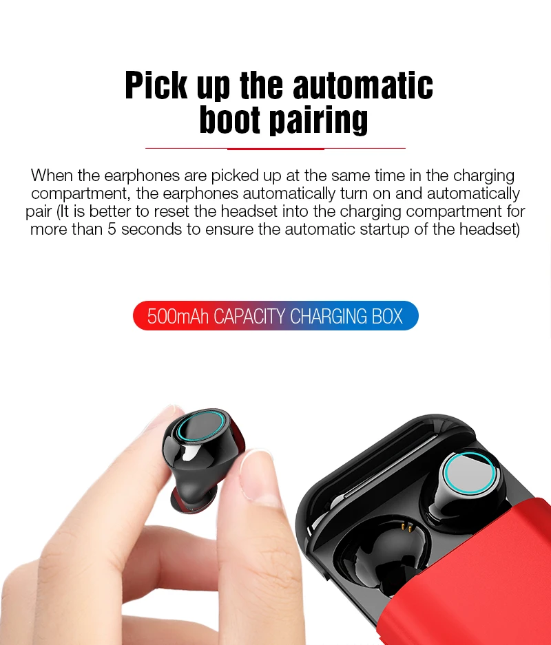 TWS 5,0, bluetooth, беспроводные наушники, S7, вкладыши, наушники, беспроводная гарнитура, водонепроницаемая, с микрофоном, свободные руки, наушники для телефонов