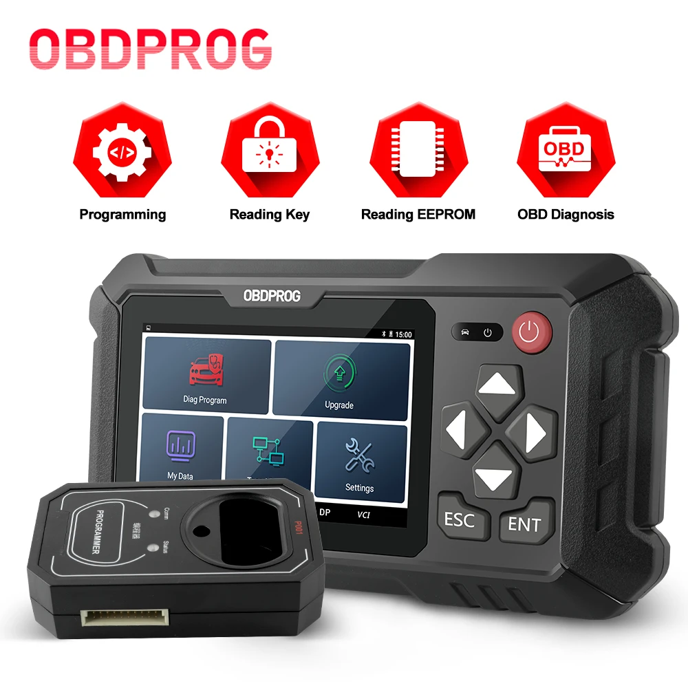 US $399.00 Obdprog 501 Auto Key Master Eeprom Pin Code Immo Car Remote Erase Key Programmer Pk X300 Dp Pro4 X100 Pad2 For Diyer Locksmith