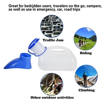 

1000ML Female Male Portable Mobile Toilet Car Travel Journeys Camping Boats Urinal Outdoor Supllies