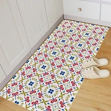 Импортные товары, ПВХ противоскользящие Саржевые 3D печать красного и синего цвета, вид на море, ванная комната, спальня, гостиная, DIY Flo