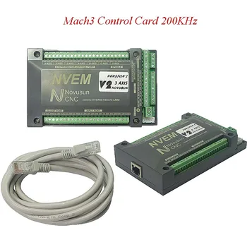 

NVEM Mach3 Control Card 200KHz Ethernet Port for CNC router 3 4 5 6 Axis