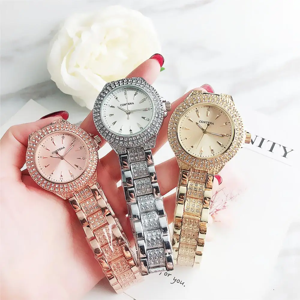 Stainless Steel 2018 Luxury Brand Lady Crystal Watch Save Big On