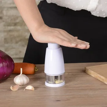 

Hand Press Semi Automatic Small blender Part Kitchen Supplies Multifunctional Chopping Machine Cutting Garlic Presser Slicer