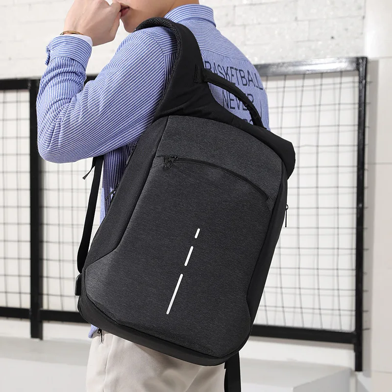 

New Style Backpack Men's Korean-style Trend Large Capacity Computer Backpack High School Junior High School Bag