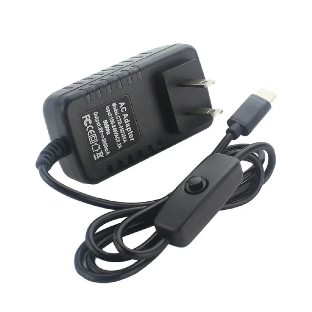 US Raspberry Pi 4 usb type C адаптер питания USB C зарядное устройство 100-240 в Европа США Великобритания Австралия разъем питания для Raspberry Pi 4 Модель B - Цвет: US