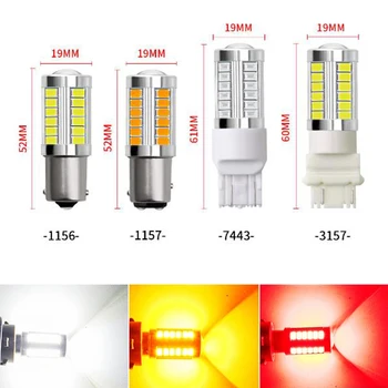

2pc Canbus No Error 1156 BA15S P21W 1157 P21/5W BAY15D Reverse Lights Car Led light 3157 P27/7W Auto Brake Lamp 12V Vehicle Bulb