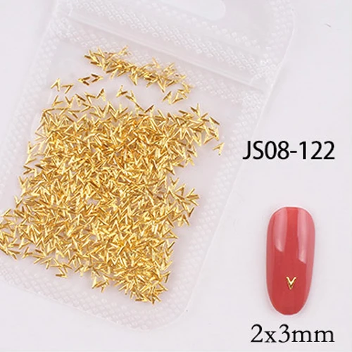 1bag approx 500pcs nail art metal rivets Nail Studs Slider Manicure metal patch for nail accessories decoration jsce-25dtrd JS08-122