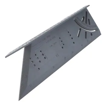 

3D Mitre Angle Measuring Ruler Scribe Mark Line Gauge Carpenter Ruler Square Layout Miter 45 And 90 Degrees Woodworking Scribe