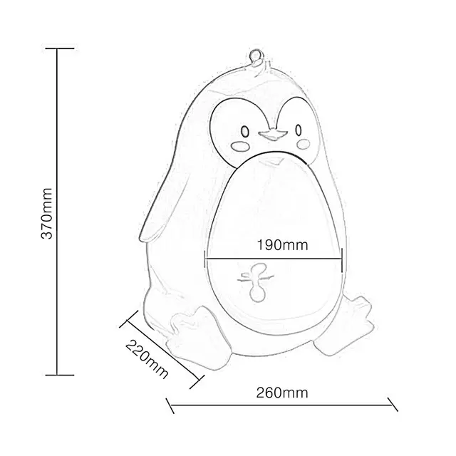 Cute Kids Urinal for 8M to 6Y Boys Baby Potty Penguin Children's Toilet Training Urinal-boy Stand Hook Pee Trainers Pots Penico 6