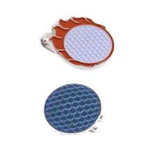 Симпатичные мячи для гольфа магнитные с рисунком шляпа клип маркеры для мячей для гольфа клип на гольф шапка с козырьком аксессуары для гольфа синий/оранжевый