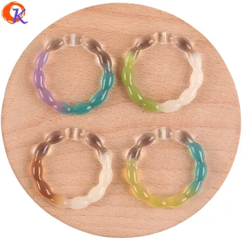 

Cordial Design 34*34MM 50Pcs Jewelry Accessories/Resin Parts/Loop Shape/Marble Effect/DIY Making/Hand Made/Earring Findings