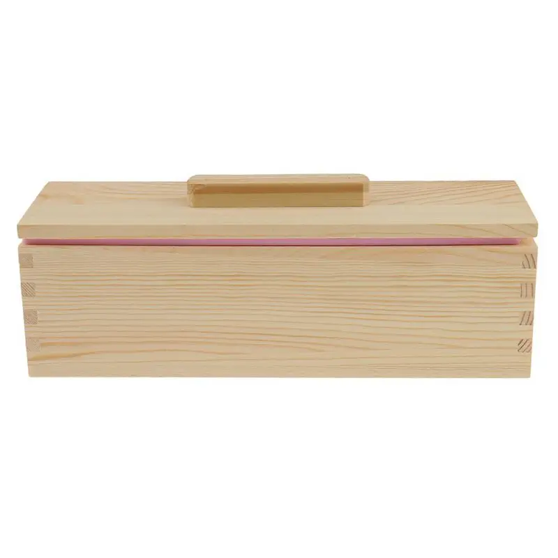 

DIY Handmade Soap Silicone Mold - rectangular soap mold with wooden box and wooden lid - 900ml