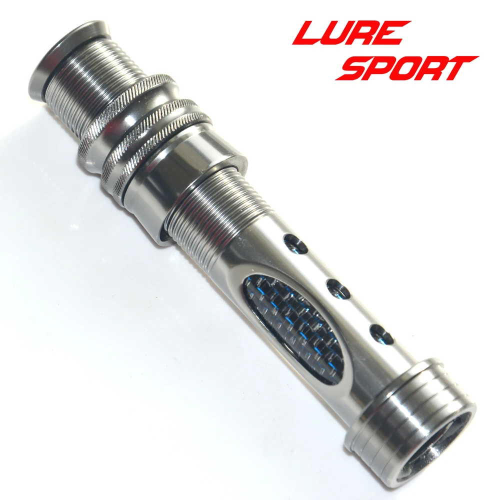LureSport 2pcs Fly Reel seat Aluminum body Carbon Tube Fishing Rod Building Component Repair Pole DIY Accessory