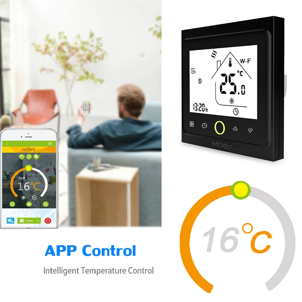 Умная система контроля температуры WiFi умный термостат контроль температуры Лер для воды/электрического подогрева пола воды/газового котла