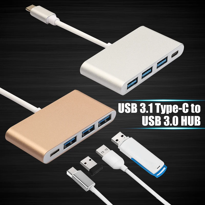 4 порта type C к USB 3,1 концентратор 4 в 1 10 Гбит/с Высокая скорость внешней карты ридер адаптер питания зарядное устройство для мобильного телефона USB устройство