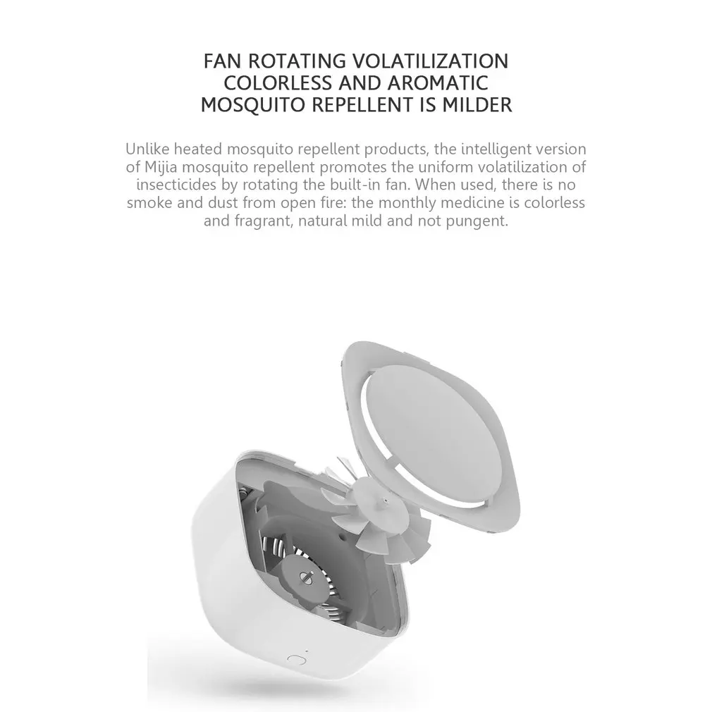 Original Xiaomi Mijia Mosquito Repellent Killer No Heating Fan Drive Portable Insect Repeller Timing Function Repellent