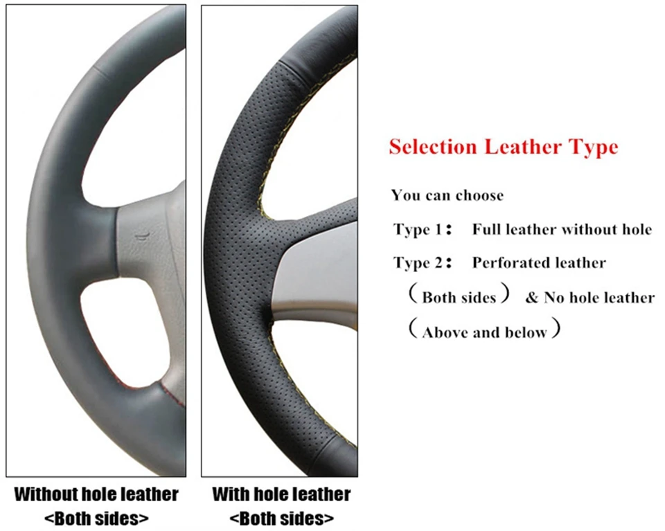 Ручная сшитая черная крышка рулевого колеса из натуральной кожи для Lada Priora 2013- Kalina 2 2013- автомобильные аксессуары