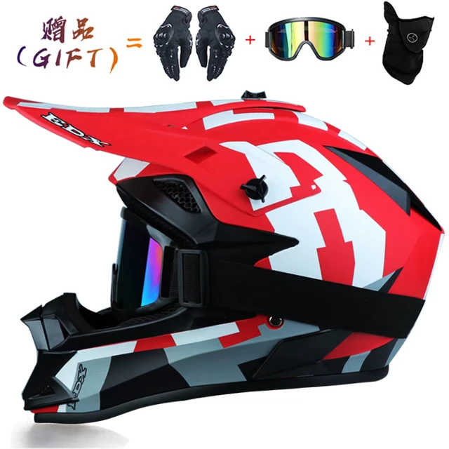 Envoyer 3 pièces Cadeau Casque moto Enfants Casque tout-terrain