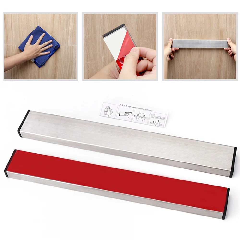 

Magnetic kitchen tools accessories Knife Holder bar Wall Mount ABS metal Knife stand For Block Magnet knives organizer