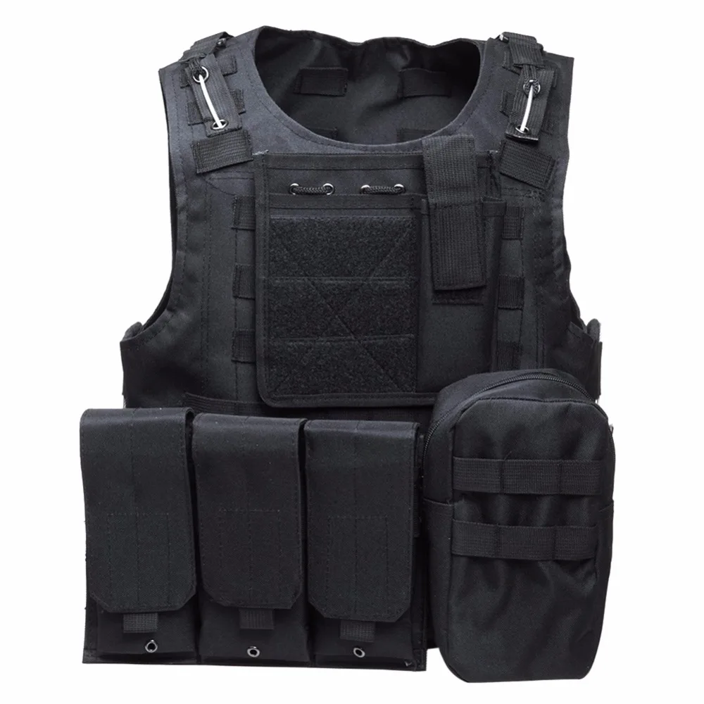 

5 Colors Camouflage Hunting Military Tactical Vest Wargame Body Molle Armor Hunting Vest CS Outdoor Jungle Equipment