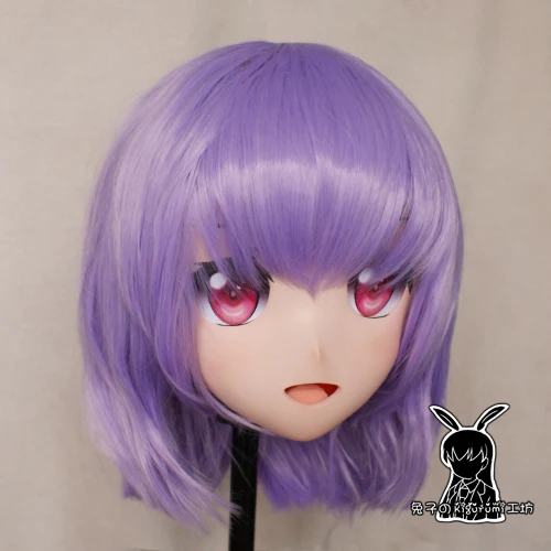 Кролик 51) Полная Голова кроссдресс Девушка BJD кукольная маска электронный суперчеловек гридман COS мультфильм аниме реалистичный силиконовый Shinjo Akane Косплей Маска кигуруми трансвестит