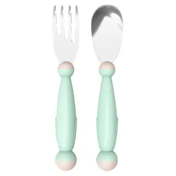 

1 Set Adorable Baby Spoons Forks Utensils Set Lovely Toddler Tableware