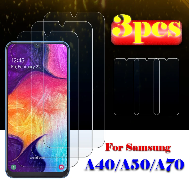 3 шт. в упаковке 50 Защитное стекло для samsung a40 a50 a70 40 70 защита экрана galaxy 40a 50a 70a Броня