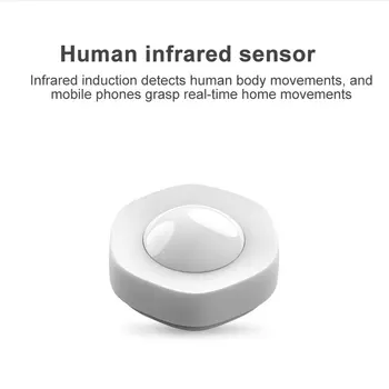 

Hot WIFI Human Infrared Sensor Lithium Battery Powered Mobile Phone App Alarm Anti-dismantling And Security