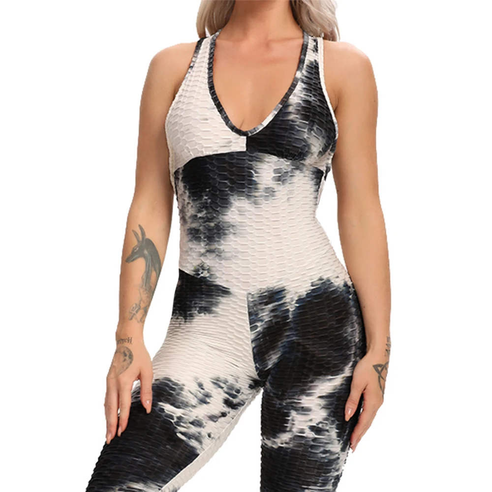 Women Halter Yoga Set Black Activewear sexy bandage sleeveless Jumpsuit skinny rompers solid elastic bodycon fitness Sport Suits yoga set,sports set,sportswear set,fitness set,fitness jumpsuit,fitness one piece wear