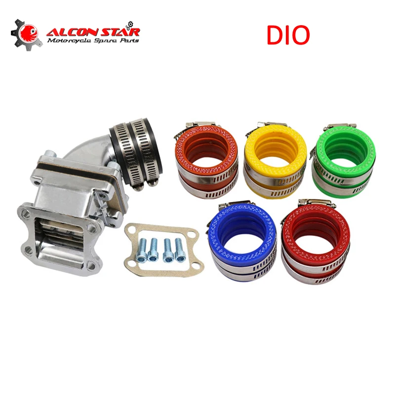 Alconstar- Dio Af17 Af18 Af28 Af27 49Cc 50Cc Carburatore Collettore Di Aspirazione Tubo Di Ingresso Per Yamaha Jog Cx Zx Se50 Sk50 Sa50 Elite 2T