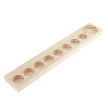 

9 Slots Wooden Essential Oil Carrying Case Box Display Tray – Hard Shell Case For Aromatherapy Roller Bottles