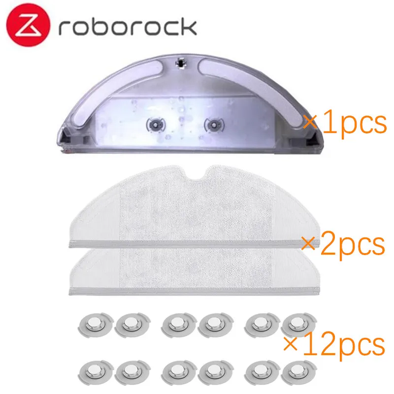 Вставка из ткани для швабры фильтр для влажной уборки боковая круглая щетка подходит для Xiaomi Roborock Robot S50 S51 наборы запасных частей пылесоса - Цвет: 15PCS