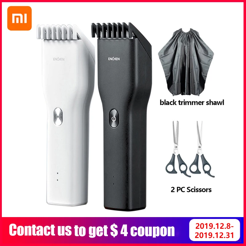 Xiaomi Enchen электрический триммер для стрижки волос USB быстрая зарядка Керамический Резак для волос мужской триммер машинка для стрижки рождественские подарки