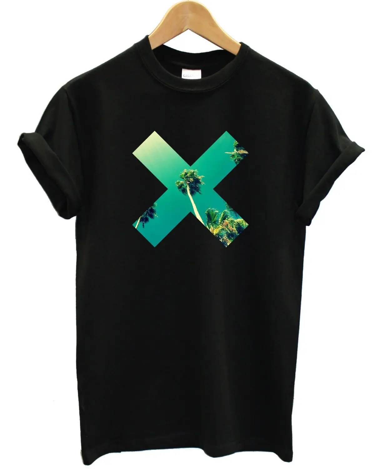 THE XX PALM TREE CROSS T SHIRT X BRAND COEXIST HIPSTER TOP MEN WOMEN FRESH GIRLS |