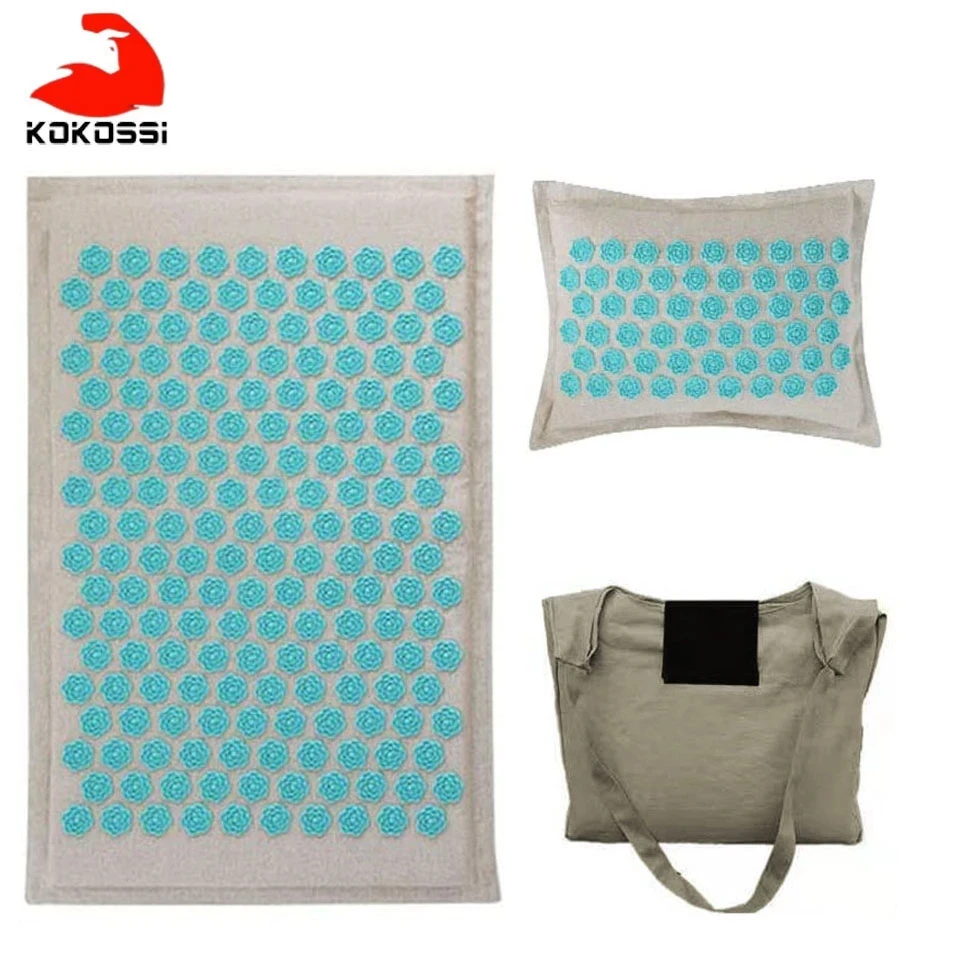 

KoKossi Mat Lotus Spike Acupressure Massager Relaxation Stress Relief Cushion Yoga Mat Relieve Body Stress Pain Spike Yoga Mat